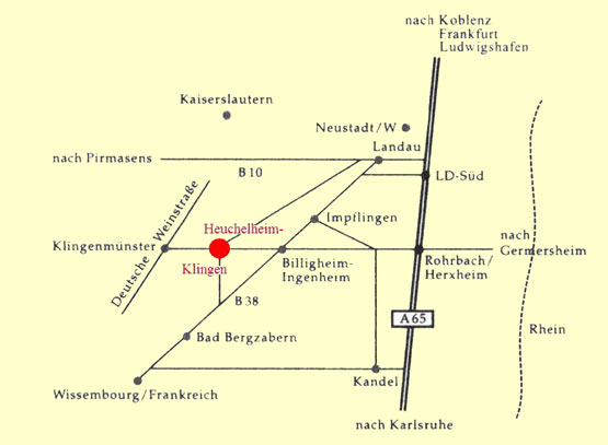 Anfahrt Weingut Kreutz Heuchelheim